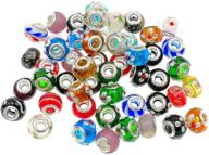 📿 kinteshun bracelet beads: multicolor crystal glass spacer beads for diy jewelry making (50pcs) logo