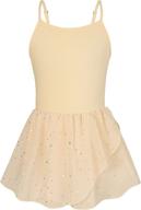 🩰 vieille girls ballet leotard: sparkling skirt & adjustable straps for 3-9 years логотип