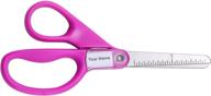 🔒 stanley guppy 5-inch blunt tip kids scissors in pink: safe and precise crafting tool for children logo