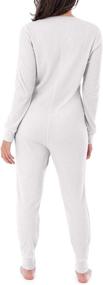 img 2 attached to 👚 Fruit of the Loom Women's Premium Micro Waffle Thermal Union Suit