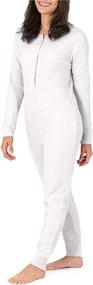 img 1 attached to 👚 Fruit of the Loom Women's Premium Micro Waffle Thermal Union Suit