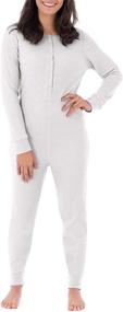 img 3 attached to 👚 Fruit of the Loom Women's Premium Micro Waffle Thermal Union Suit