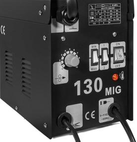 img 1 attached to 🔥 Efficient Gas-Less Flux Core Wire Welder - MIG-130 Welding Machine with Automatic Feed Unit for DIY Projects