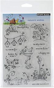 img 1 attached to Unleash Your Creativity with Penny Black Decorative Rubber Stamps, Nature's Wishes (30-109)