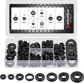 img 4 attached to 180 Piece Rubber Grommet Assortment by InstallGear