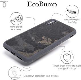 img 3 attached to 📱 Woodcessories - Eco-Friendly Real Stone Case for iPhone Xs Max, Camo Grey EcoBump Stone