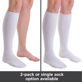 img 3 attached to 🧦 Enhance Comfort and Hygiene with BraceAbility Replacement Sock Liner for Orthopedic Walking Boots: Ideal Medical Tube Socks for Air Cam Walkers and Fracture Boot Casts (High-Top, Pack of 2)"