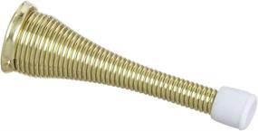 img 1 attached to 🚪 National Hardware N184-291 V232 Brass Spring Door Stops, 2-Pack - Reliable and Durable Protection for Your Doors