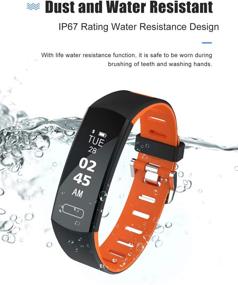 img 1 attached to 💪 Fitcomm Fitness Tracker: The Ultimate Smart Band for Heart Rate Monitoring, Sleep Tracking, and Activity Measurement