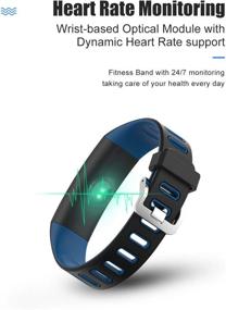 img 2 attached to 💪 Fitcomm Fitness Tracker: The Ultimate Smart Band for Heart Rate Monitoring, Sleep Tracking, and Activity Measurement