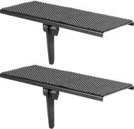 📺 wali tv top shelf 12 inch flat panel mount for streaming devices, media boxes, speakers and home decor (tsh001-2), 2 packs, black" - "wali tv top shelf 12-inch flat panel mount for streaming devices, media boxes, speakers, and home decor - 2 pack, black logo