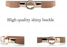 img 3 attached to 👩 Elasticated Skinny Leather Buckle Women's Fashion Accessories