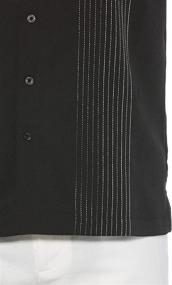 img 1 attached to Cubavera Striped Panel Dobby Button Men's Clothing: Sleek Shirts for Stylish Gents