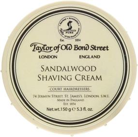 img 2 attached to 🪒 Taylor of Old Bond Street Sandalwood Shaving Cream Bowl - High Quality, 5.3-Ounce 2PK