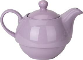 img 2 attached to Mind Reader Individual Teapot Teacup: Savor the Serenity of Solo Tea Time