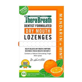 img 3 attached to 🍊 TheraBreath Dry Mouth Lozenges with Zinc, 200 Lozenges, Mandarin Mint, 200 Count (2-Pack)