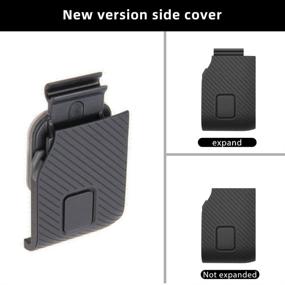 img 1 attached to ParaPace Replacement Side Door For GoPro Hero 6 5 Black USB-C HDMI Case Side Cover Repair Part Camera Accessories(Gray)