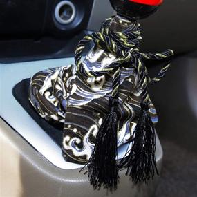 img 3 attached to 🗡️ Upgrade your Gear Shifter with MR HELLO Shift Knob Cover: Japanese Style Katana Manual/Auto Shift Boot Cover (Black 1)