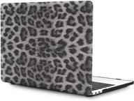 🐆 oneget macbook air 13 inch case 2018 release a1932 - pu leopard print laptop case with hd screen protector, tpu keyboard cover, and dust plug for macbook air 13 (4189) logo