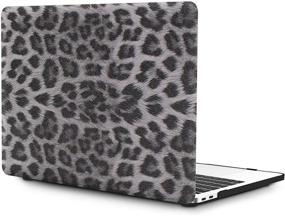 img 4 attached to 🐆 OneGET MacBook Air 13 Inch Case 2018 Release A1932 - PU Leopard Print Laptop Case with HD Screen Protector, TPU Keyboard Cover, and Dust Plug for MacBook Air 13 (4189)