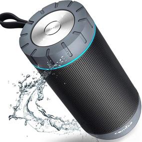 img 4 attached to COMISO Outdoor Waterproof Wireless Portable Speaker with 20-Hour Playtime, Superior Sound for Camping, Beach, Sports, Pool Party, Shower - Dark Grey