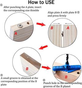 img 1 attached to 🔧 Dowel Jig with Offset Scriber Line System: Perfect Woodworking Tool for Accurate Straight Hole Locating, Drill, and Marking with Self-Centering Scriber Line & Wood Dowels Pins