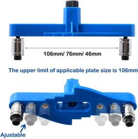 img 3 attached to 🔧 Dowel Jig with Offset Scriber Line System: Perfect Woodworking Tool for Accurate Straight Hole Locating, Drill, and Marking with Self-Centering Scriber Line & Wood Dowels Pins