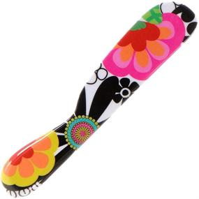 img 2 attached to 🌸 French Bull 6-Inch Melamine Butter Spreader Set - Designer Colorful Knives for Cream Cheese, Jam, Jelly, Mayo, Frosting, Sandwich - Shatterproof BPA-Free, Dishwasher Safe - Floral Design