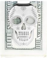 stainless steel skull money wallet men's accessories logo