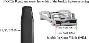 img 3 attached to 👖 Men's Belt Buckle Replacement - CHAOREN Leather Ratchet Accessories