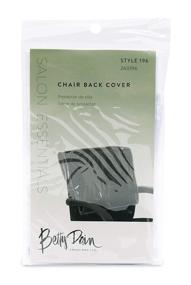 img 3 attached to 🪑 Protective Chairback Cover by Betty Dain for Salon/Spa Chairs - Guards Against Stains, Chemicals, Moisture, Wear & Tear - Square Shape, Fits Most Chairs - Clear Vinyl, Highly Durable