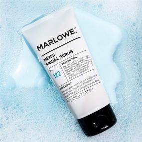 img 3 attached to 🧔 MARLOWE. No. 122 Men's Facial Scrub 6 oz, Gentle Daily Exfoliating Face Cleanser, Refreshing Sandalwood Aroma, Enriched with Natural Extracts