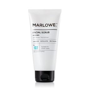 img 4 attached to 🧔 MARLOWE. No. 122 Men's Facial Scrub 6 oz, Gentle Daily Exfoliating Face Cleanser, Refreshing Sandalwood Aroma, Enriched with Natural Extracts