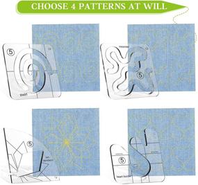 img 2 attached to Free Motion Quilting Template Transparent Domestic Sewing