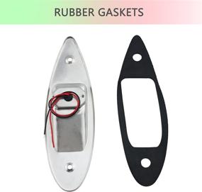 img 2 attached to 🛥️ IZTOSS 12V Waterproof Marine Boat Navigation TearDrop Lights for Side Bow