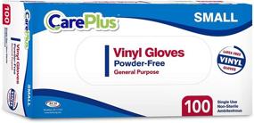 img 4 attached to Non-Latex Powder Free Clear Vinyl 🧤 Gloves - Small Size, 100 Count - Disposable