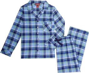 img 1 attached to Cozy and Comfy EverDream Sleepwear Womens Flannel Pajamas - Stay snug in Long 100% Cotton Pj Set