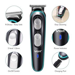 img 1 attached to Professional Hair Clippers for Men - Electric Rechargeable Beard Trimmer and Cordless Hair Cutting Kit, Low Noise Shaver for Male Baby Kids and Adult Daily Travel Use, with Guide Combs, Brush, USB Cord (Blue)