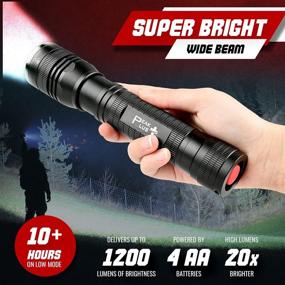 img 4 attached to PeakPlus LFX2000: Ultra-Bright LED Flashlight 🔦 - Best for Camping, Dog Walking, and Emergencies!