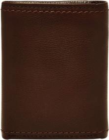 img 3 attached to Brown Trifold Wallet for Men - Relic Men's Accessories