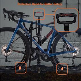 img 2 attached to 🚲 RV Hitch Mounted E Bike Rack Carrier for RV, Camper, Motorhome, Trailer, Toad - HYPERAX Volt, Suitable for 2 inch Class 3 or Higher Hitch, Accommodates Up to 2x70lbs EBike MTB Gravel Road Bike, Compatible with Up to 5-inch Fat Tires