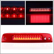 🚨 sanzitop led 3rd brake lights cargo lamp for ford expedition/lincoln navigator (2003-2016) - chrome housing red lens logo