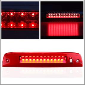 img 4 attached to 🚨 Sanzitop LED 3rd Brake Lights Cargo Lamp for Ford Expedition/Lincoln Navigator (2003-2016) - Chrome Housing Red Lens