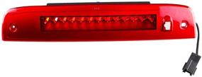 img 3 attached to 🚨 Sanzitop LED 3rd Brake Lights Cargo Lamp for Ford Expedition/Lincoln Navigator (2003-2016) - Chrome Housing Red Lens