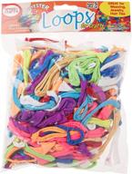 🎨 high-quality pepperell polyester loops, 8 oz, assorted colors: ideal for crafting and diy projects! logo