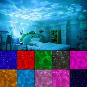 img 3 attached to 🌌 Transform Your Space with the Galaxy Light Projector – Starry Skylight LED Ceiling Lights for Bedroom Decor, Complete with White Noise and Bluetooth Speaker (Black)