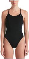 nike hydrastrong lace up one piece black logo