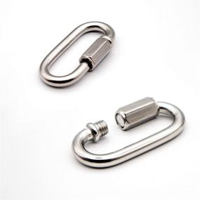 img 2 attached to Stainless Steel Connector Keychain Carabiners by Lesnala