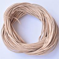 🧵 natural leather cord - meter & yard options for beading and jewelry making with enhanced seo logo