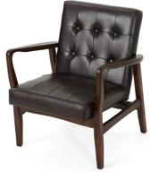 conrad century modern chair leather furniture logo